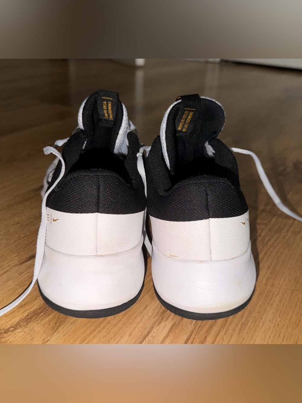 Nike White and Black Lightweight Training Sneakers - Picture 5 of 6